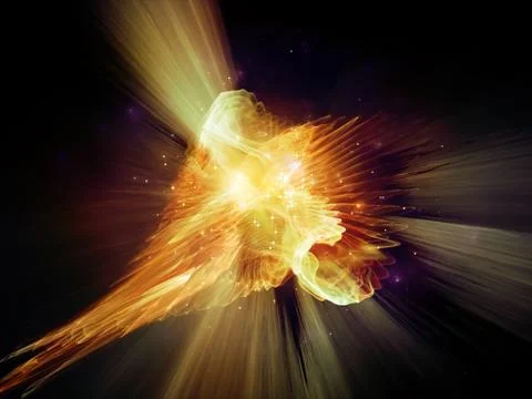 Birth of Angelic Forms Stock Illustration