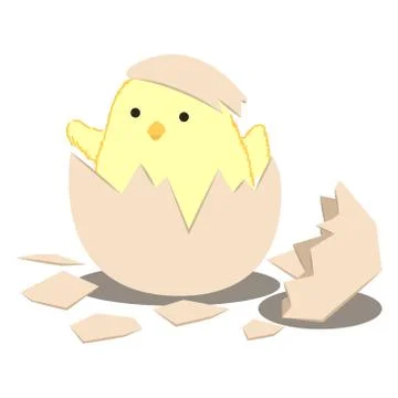 Birth-Chick Stock Illustration