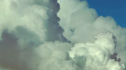 Birth of the clouds with the time lapse effect. Fast motion of the sunny clouds. Stock Footage 39468136