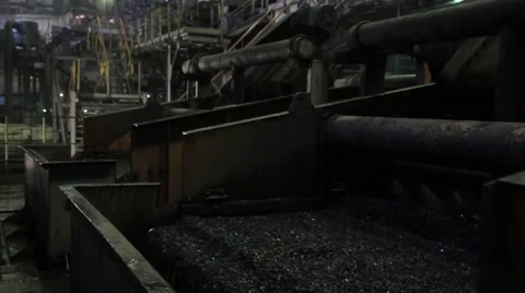 Birth of coke at the processing plant Stock-Footage 47595811