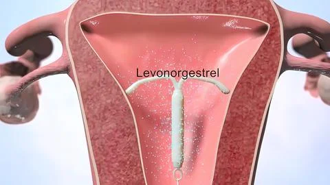 Birth control device (IUD) Stock Illustration