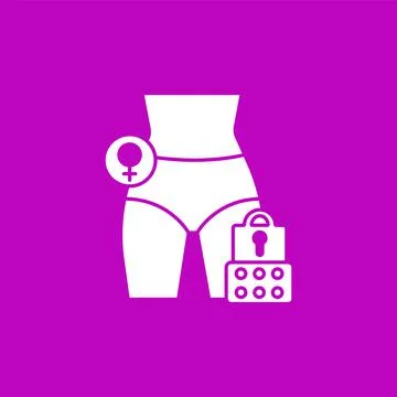 Birth control glyph icon Stock Illustration