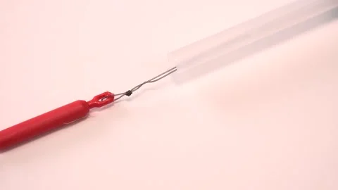 Birth Control symbol, IUD contraception, Sex education with responsability Stock Footage
