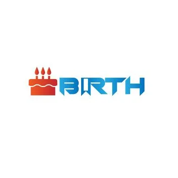 BIRTH design logo Stock Illustration
