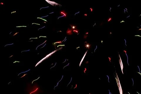 Birth of fireworks Stock Photos
