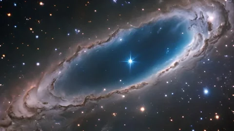 Birth of a galaxy, deep space Stock Footage 263678544