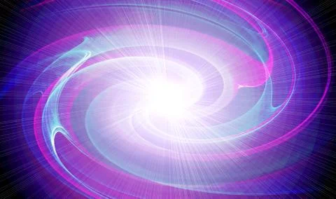 Birth of Galaxy Stock Illustration