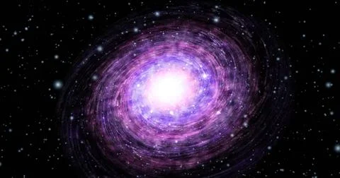 The birth of the galaxy. 库存插图