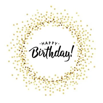 Birth gold circle Stock Illustration