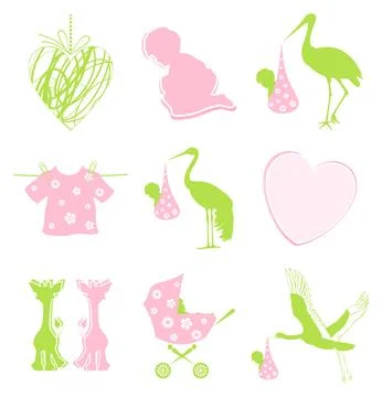 Birth icon Stock Photos