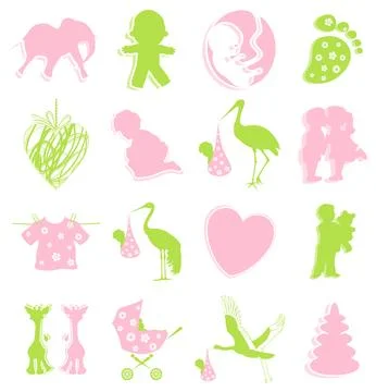 Birth icon2 Stock Photos