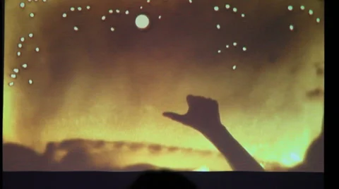 The birth of the paintings on the sand by human hands. A gift. The holiday. Stock Footage 33687590