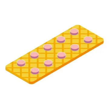 Birth pill icon isometric vector. Contraception female Illustrazione stock