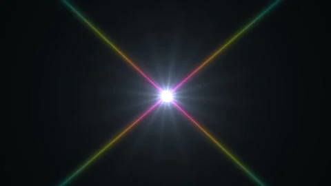 The birth of a star with four rays Vídeo Stock 86171940