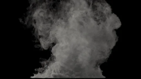 A birth of tornado isolated on black background with alpha matte. Stock Footage 89499155