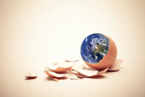 Birth of world concept Stock Photos