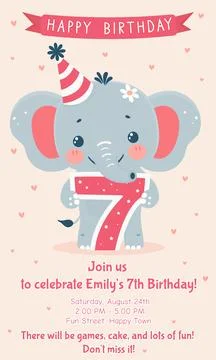 Birthay card  Stock Illustration