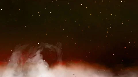 Birthday Background Banner Template Effects Fire Particles Blackscreen Stock-Footage 170439471
