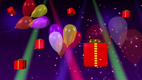 Birthday Background Stock Footage 250144912