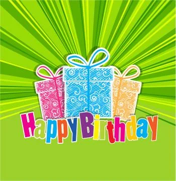 Birthday background Stock Illustration