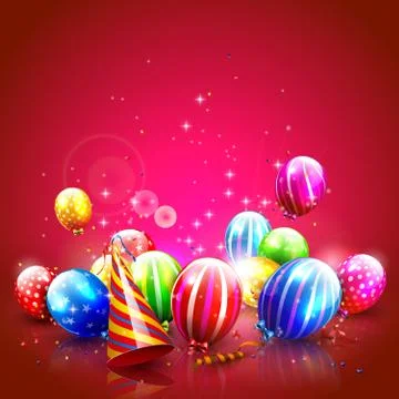 Birthday background Illustrazione stock