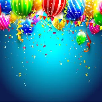 Birthday background Illustrazione stock