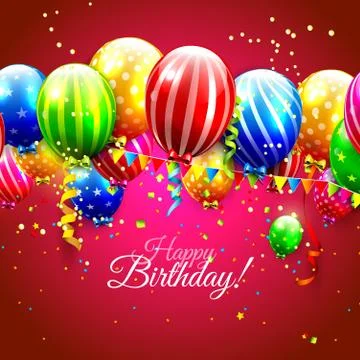 Birthday background Illustrazione stock