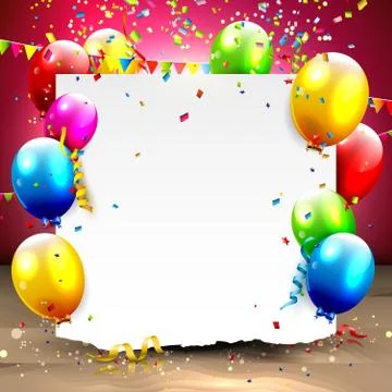 Birthday background Illustrazione stock