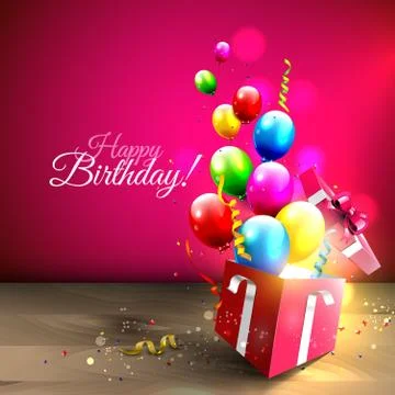 Birthday background Stock Illustration