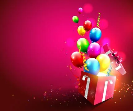 Birthday background Illustrazione stock