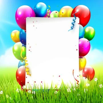 Birthday background Illustrazione stock
