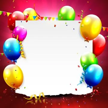 Birthday background Illustrazione stock