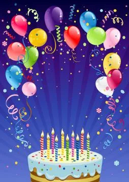 Birthday background Stock Illustration