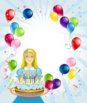 Birthday  background Stock Illustration