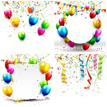 Birthday backgrounds Illustrazione stock