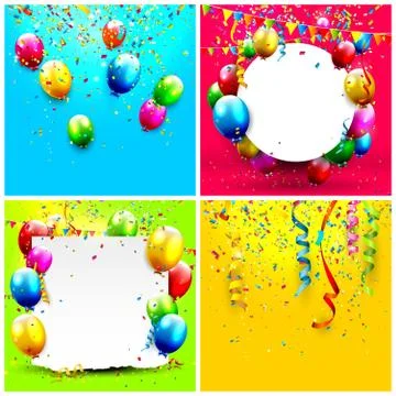 Birthday backgrounds Stock Illustration