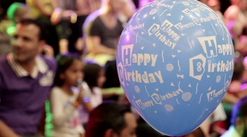 Birthday Balloon Stock Footage 64346069