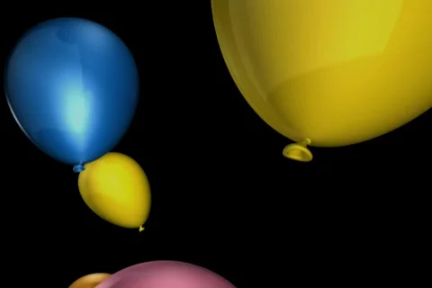 Birthday Balloons Stock Footage 334840