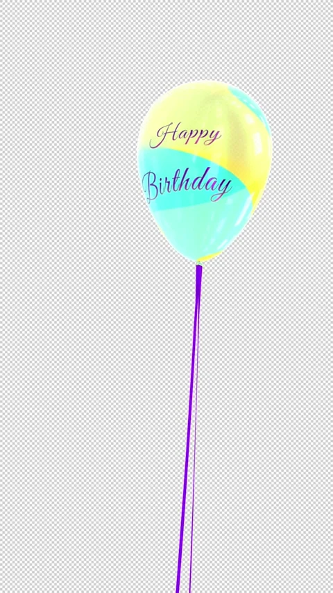Birthday Balloons Stock Footage 245515147