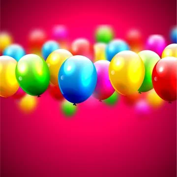 Birthday balloons Stock-Illustration