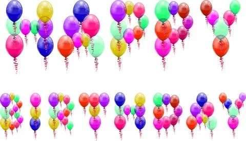 Birthday Balloons Stock Illustration