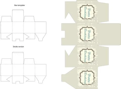 Birthday box Stock Illustration