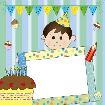 Birthday boy Stock Illustration