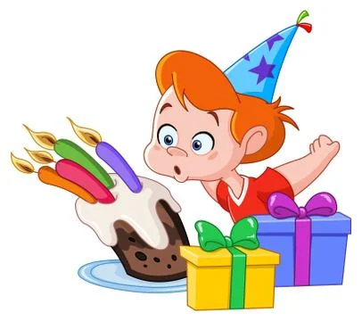 Birthday boy Illustrazione stock