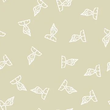 Birthday boy line vector seamless pattern flat Stock Illustration