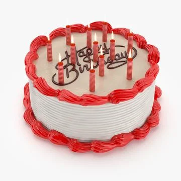 Birthday Cake 3D model | CGTrader