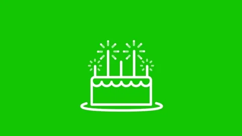 Birthday Cake Chroma Key Animation Loop 動画素材 339750435