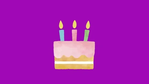 Birthday Cake Chroma Key Animation Loop 動画素材 340301141