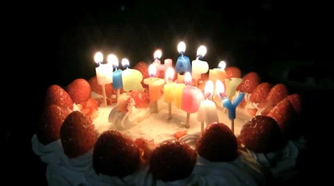 Birthday Cake Video stock 8828498