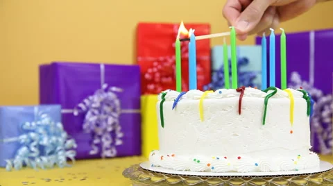 Birthday Cake Stock Footage 43354103